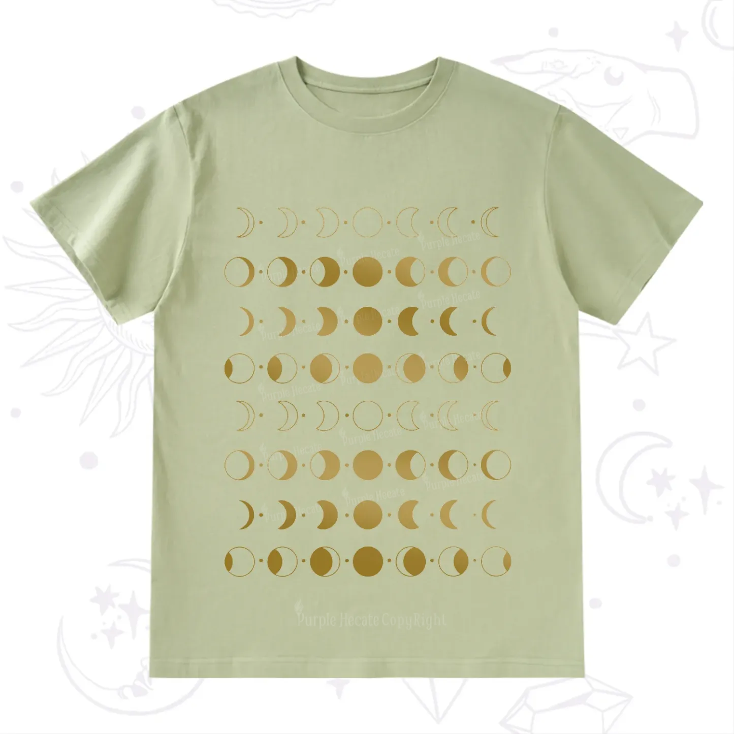 Purplehecate Phases Of Moon T-Shirt