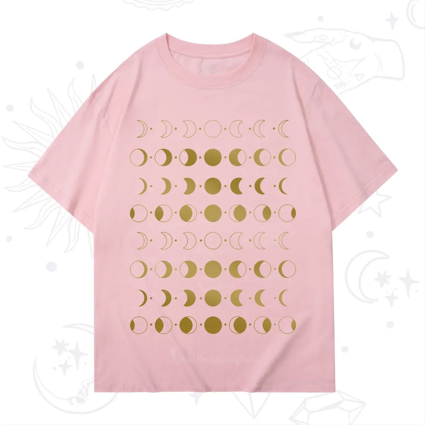 Purplehecate Phases Of Moon T-Shirt