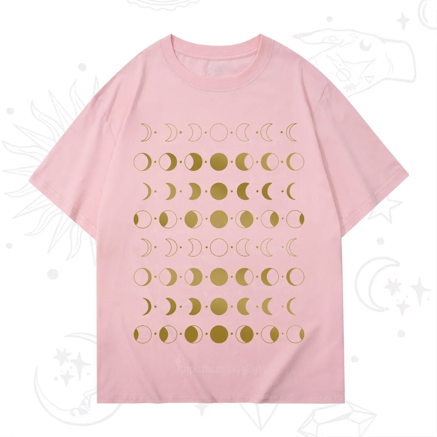 Purplehecate Phases Of Moon T-Shirt