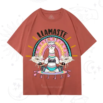 Purplehecate Llama Meditating T-Shirt