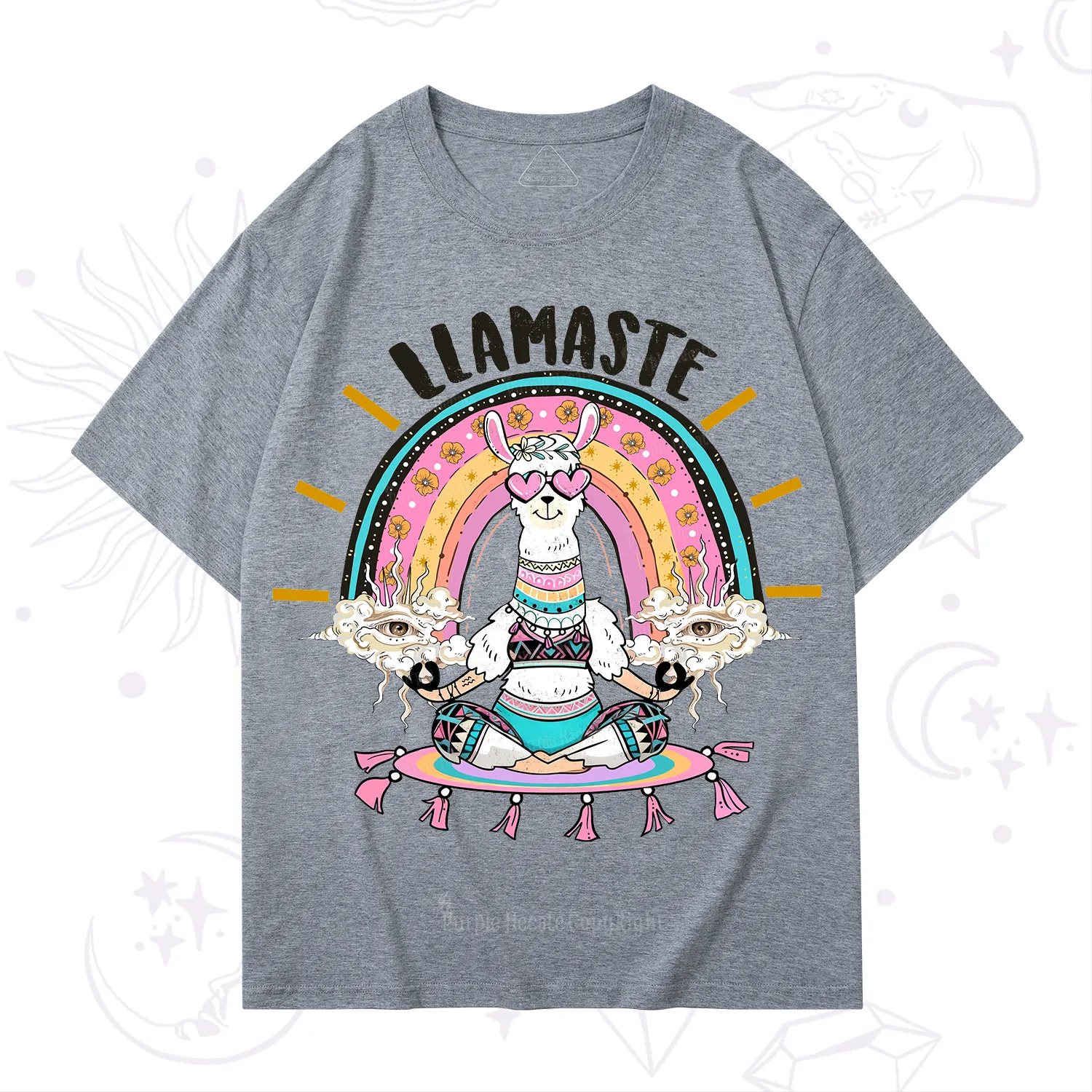 Purplehecate Llama Meditating T-Shirt