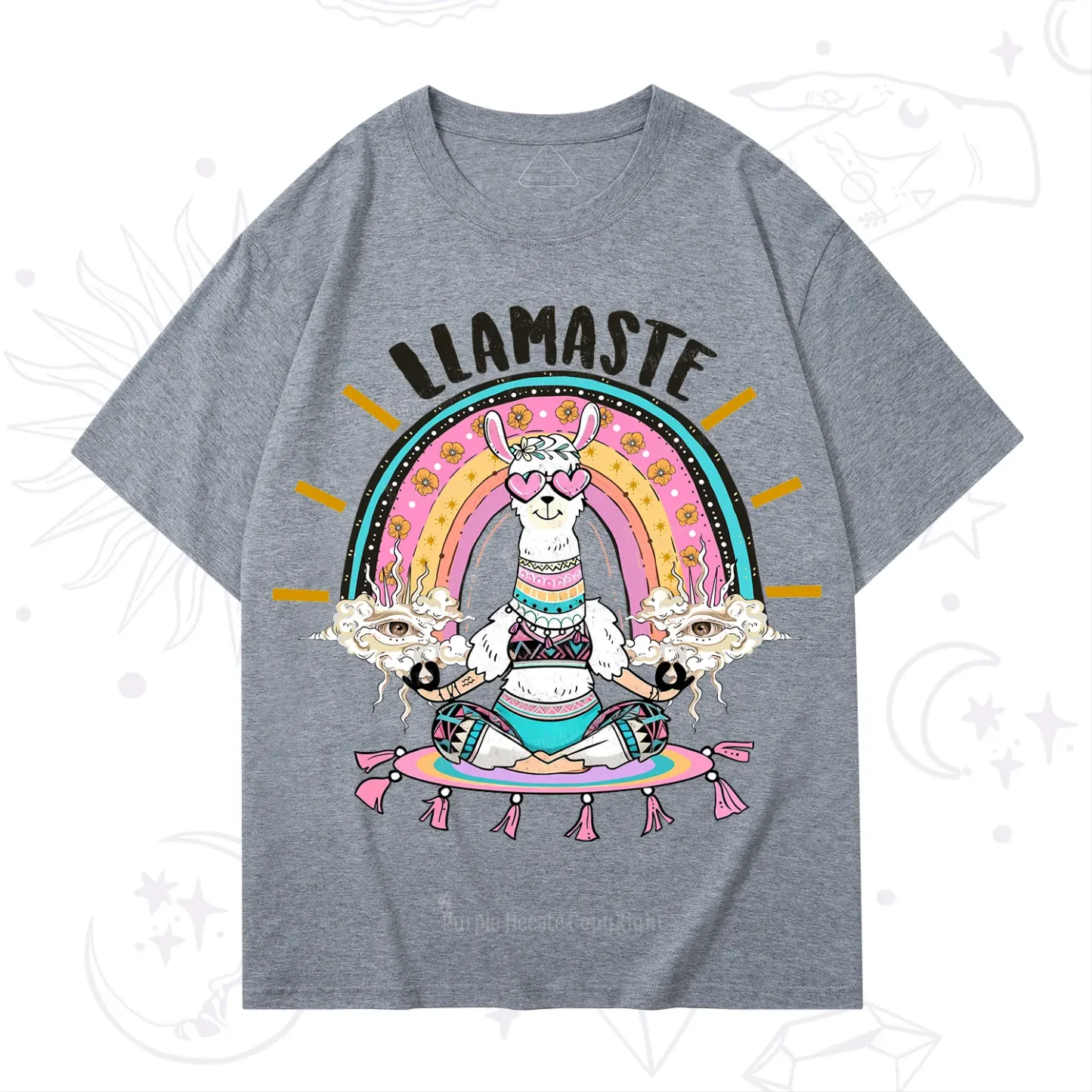 Purplehecate Llama Meditating T-Shirt