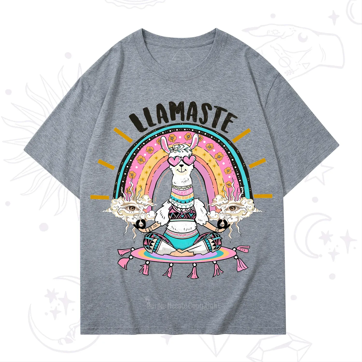 Purplehecate Llama Meditating T-Shirt