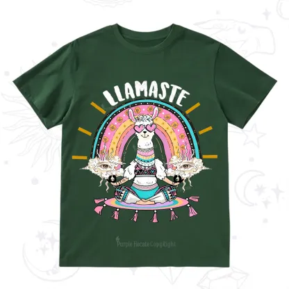 Purplehecate Llama Meditating T-Shirt