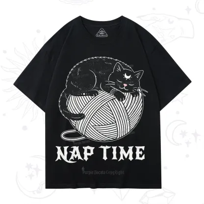 Purplehecate Nap Time Cat T-Shirt