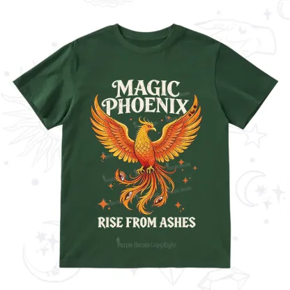 Purplehecate Magic Phoenix Rise From Ashes T-Shirt
