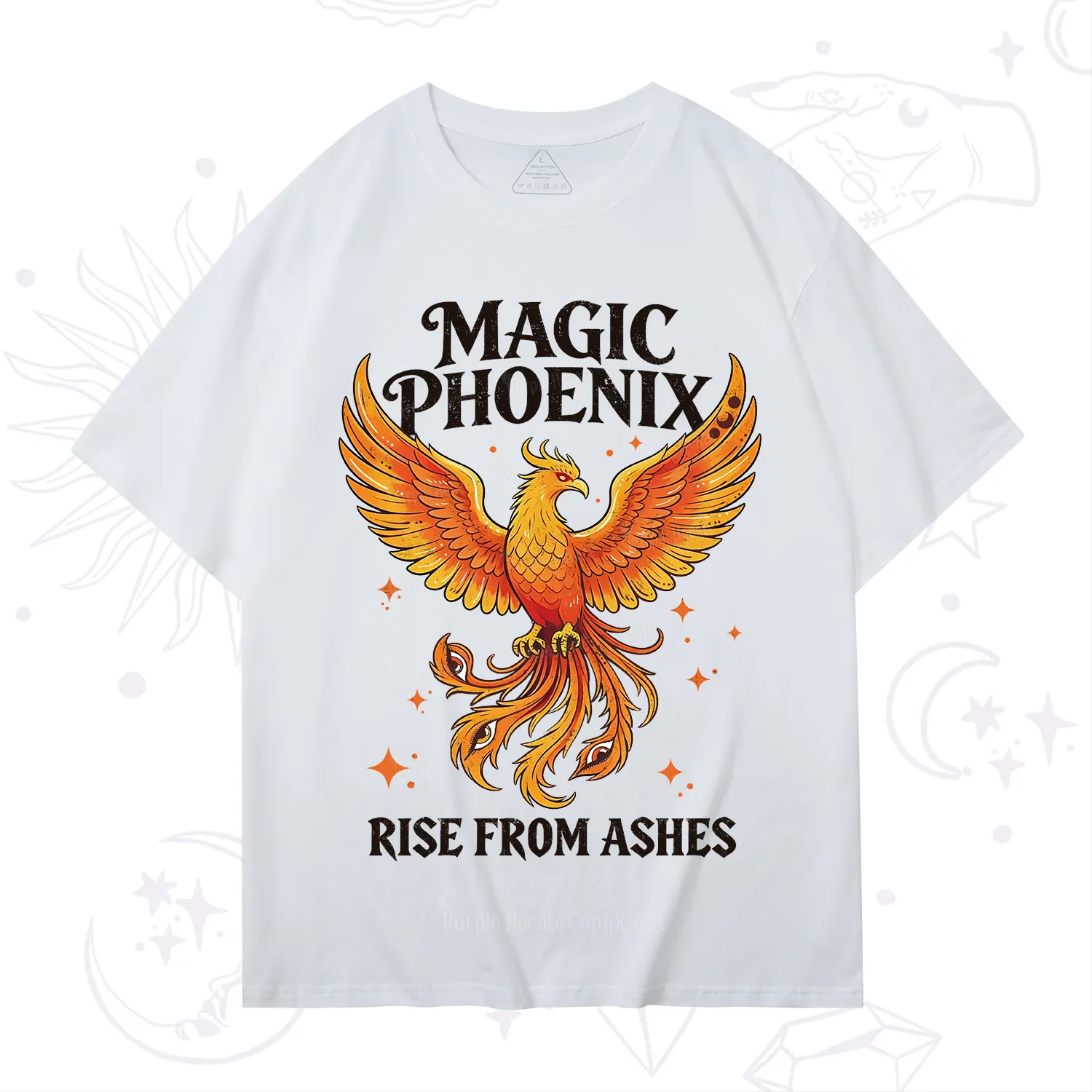 Purplehecate Magic Phoenix Rise From Ashes T-Shirt