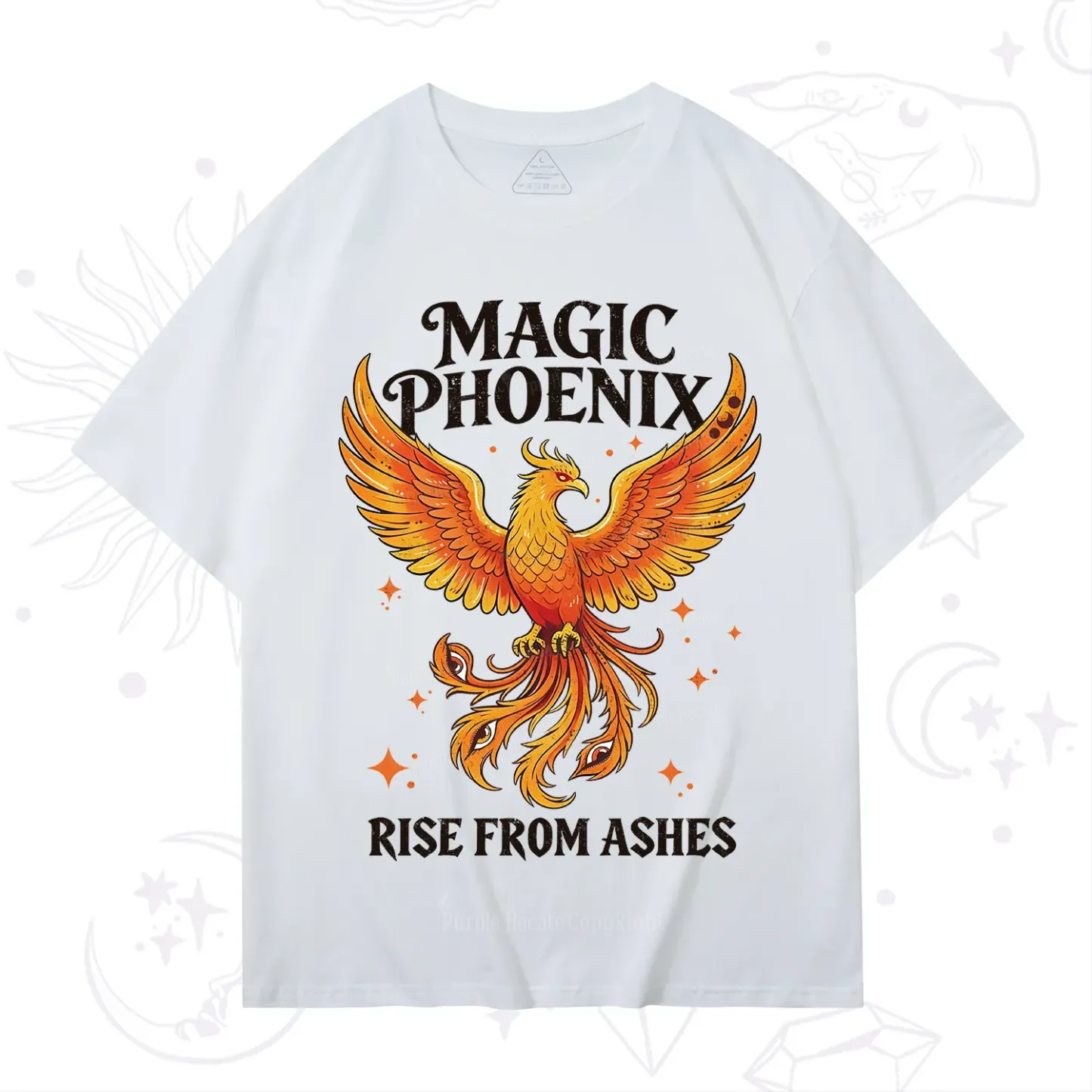 Purplehecate Magic Phoenix Rise From Ashes T-Shirt