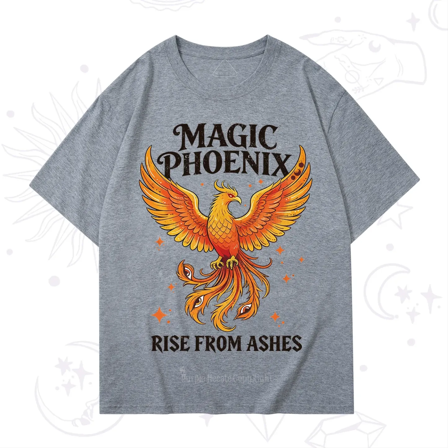 Purplehecate Magic Phoenix Rise From Ashes T-Shirt