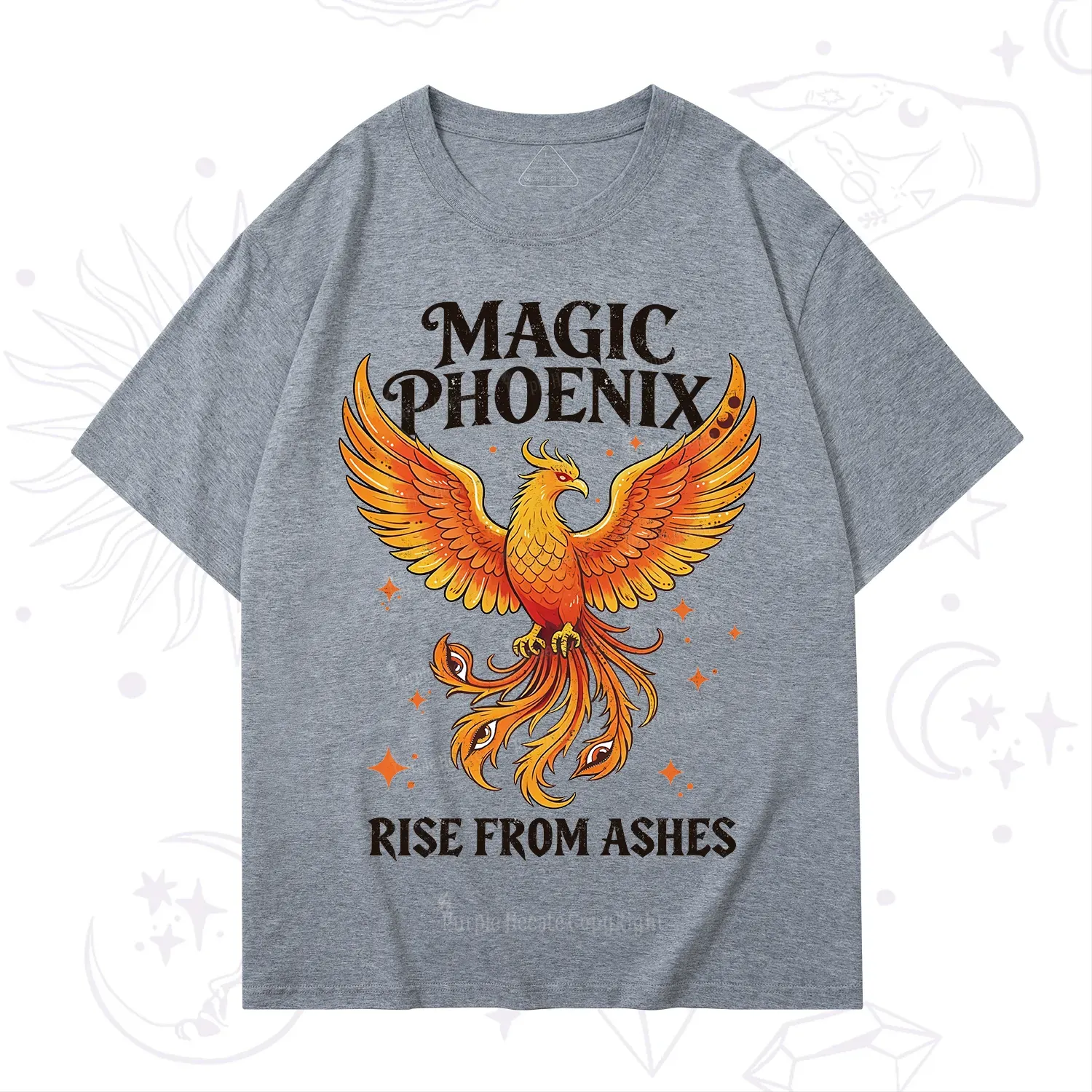 Purplehecate Magic Phoenix Rise From Ashes T-Shirt