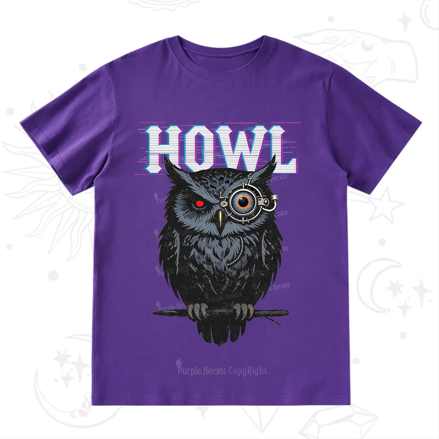 Purplehecate Howl Owl T-Shirt
