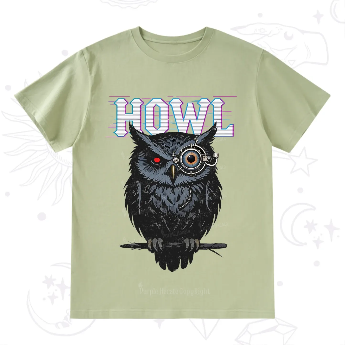 Purplehecate Howl Owl T-Shirt