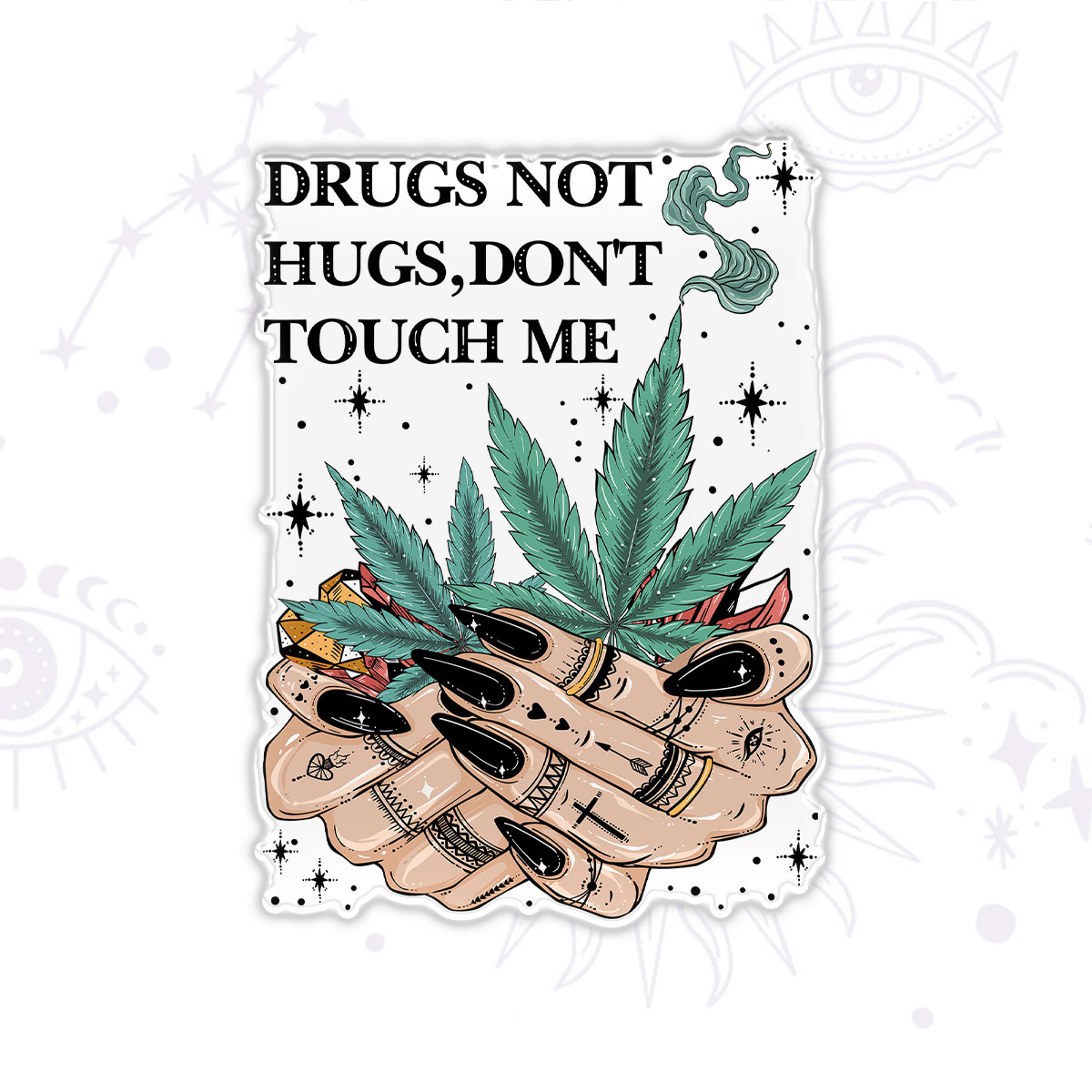 Purplehecate Drugs Not Hugs Magnet