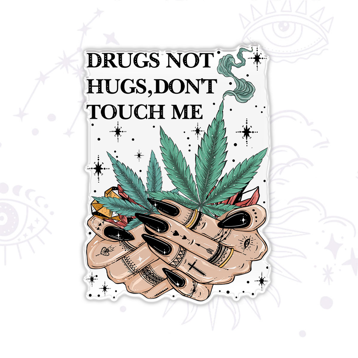 Purplehecate Drugs Not Hugs Magnet