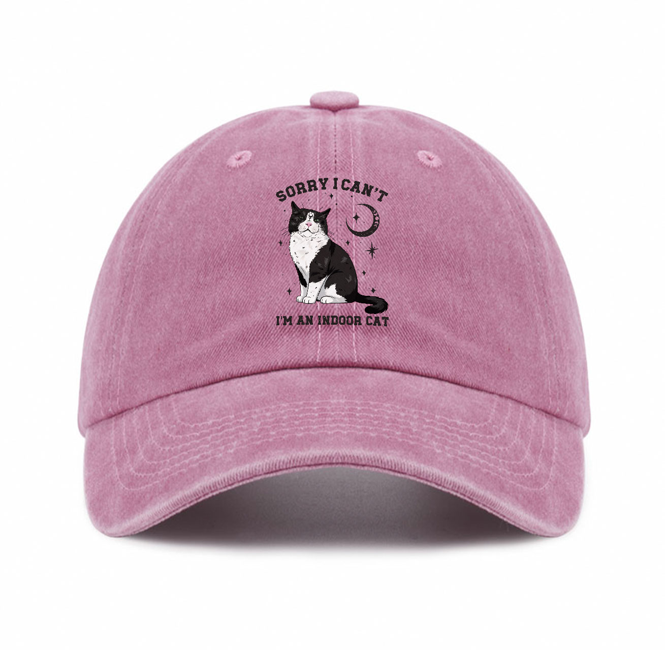 Purplehecate Sorry I Can't Go I'm an Indoor Cat Baseball Cap