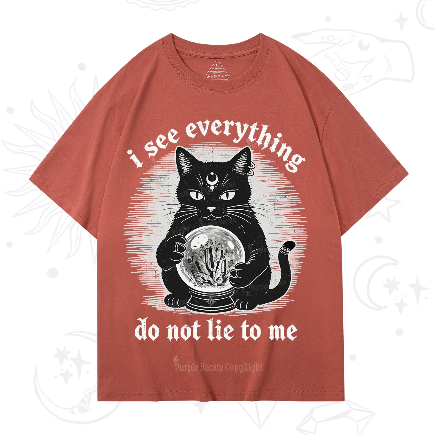Purplehecate All Seeing Cat T-Shirt