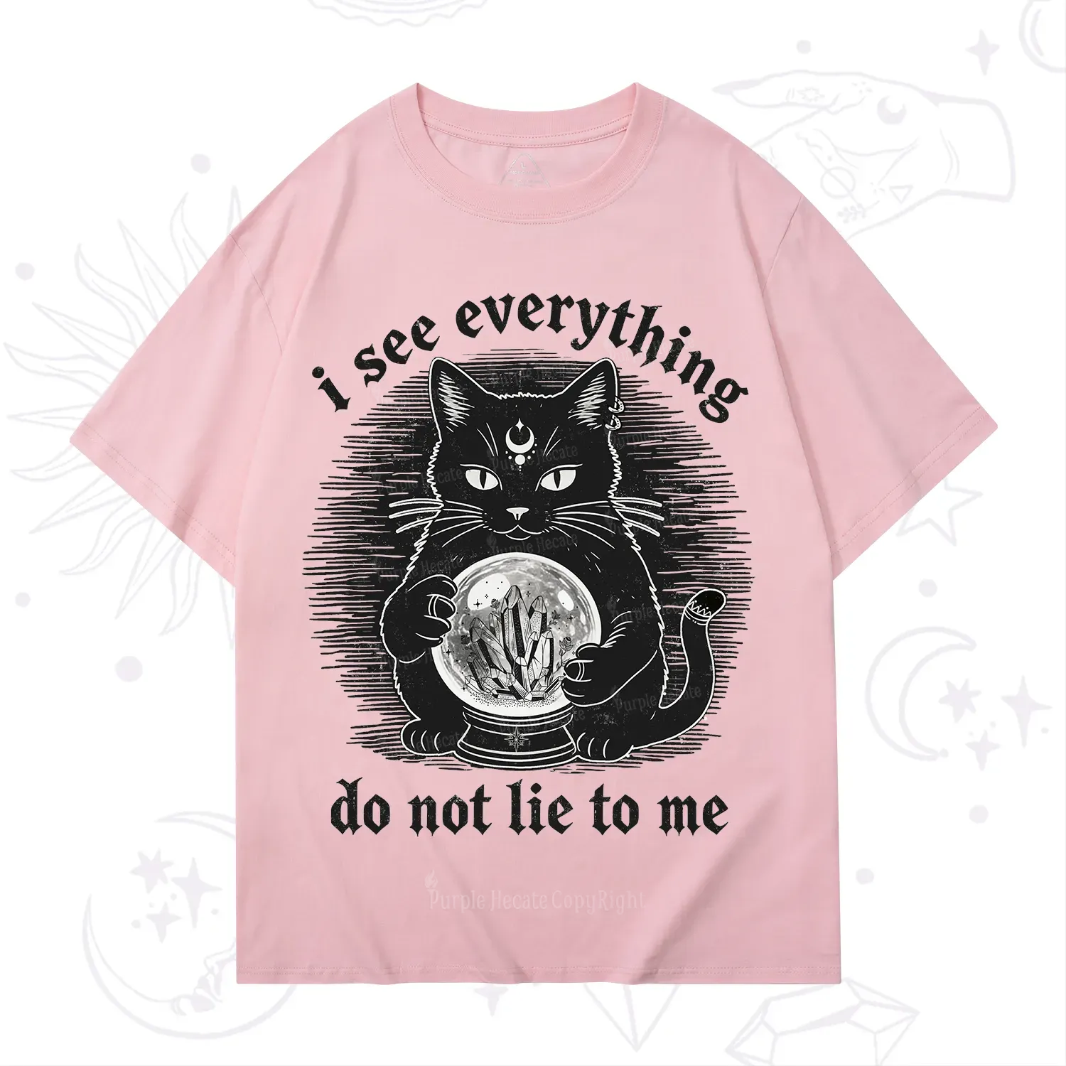 Purplehecate All Seeing Cat T-Shirt