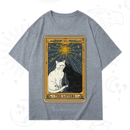 Purplehecate The Lovers Cat Tarot Card T-Shirt
