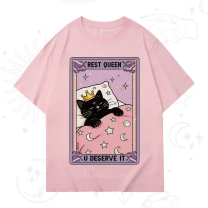 Purplehecate The Rest Queen Cat Tarot T-Shirt