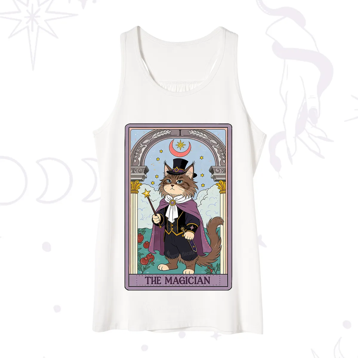 Purplehecate The Magician Cat Tarot Tank