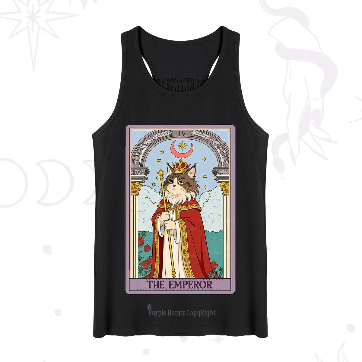 Purplehecate The Emperor Cat Tarot Tank