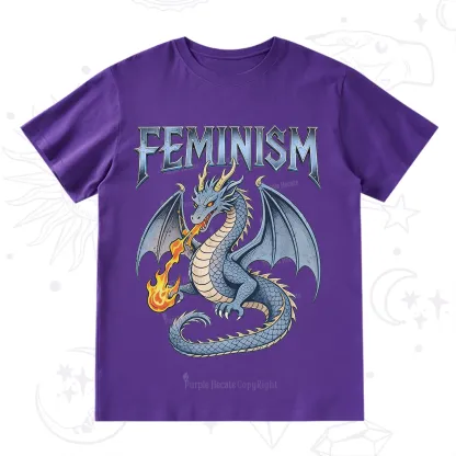Purplehecate Feminism Dragon Fantasy T-Shirt