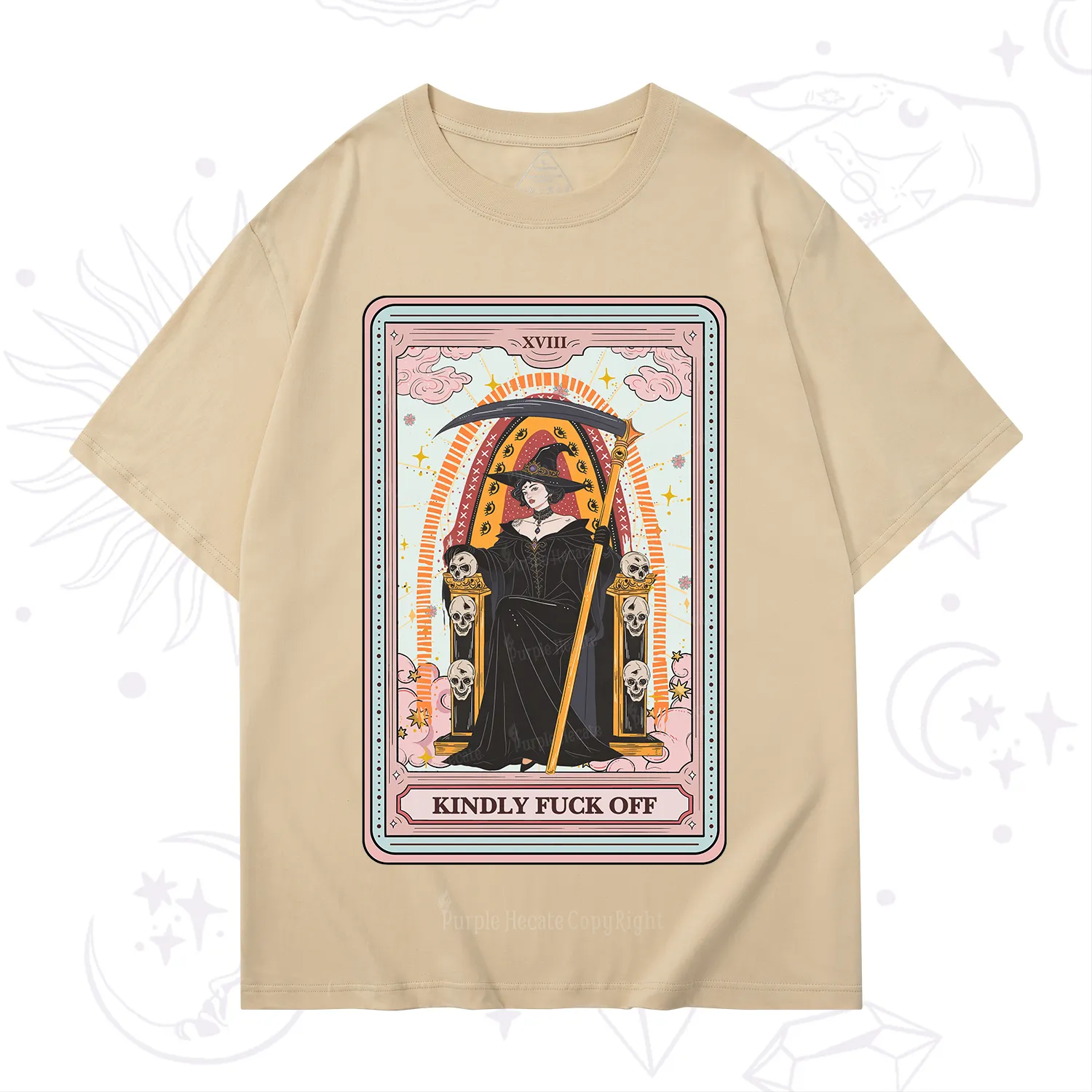 Purplehecate The Kindly Fuck Off Tarot T-Shirt
