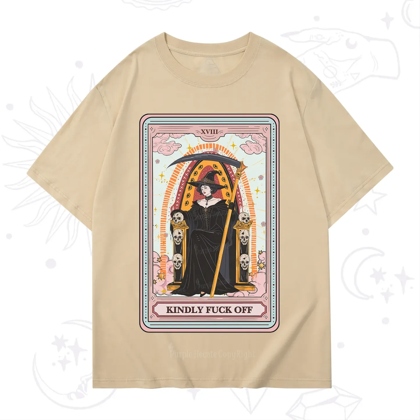 Purplehecate The Kindly Fuck Off Tarot T-Shirt
