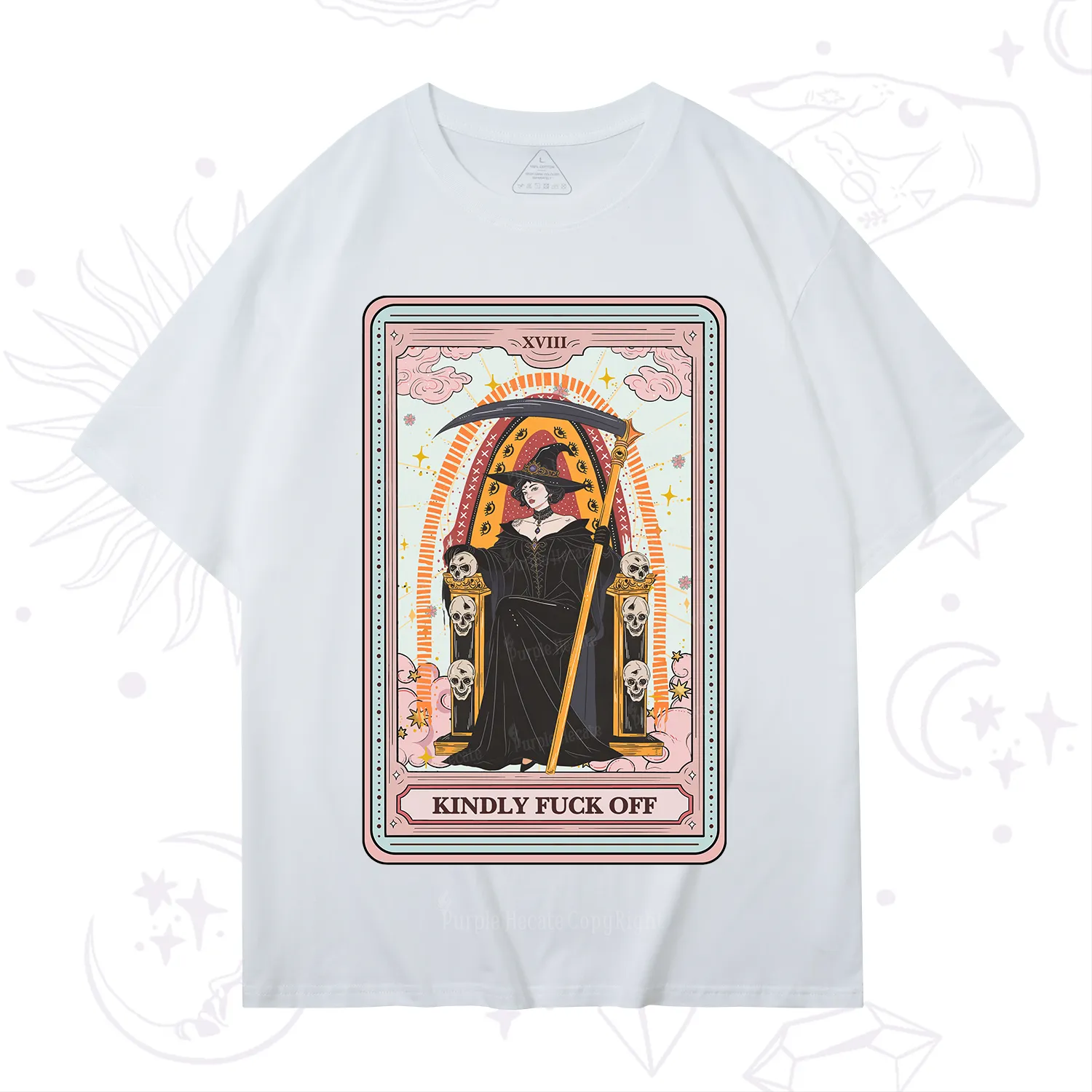 Purplehecate The Kindly Fuck Off Tarot T-Shirt