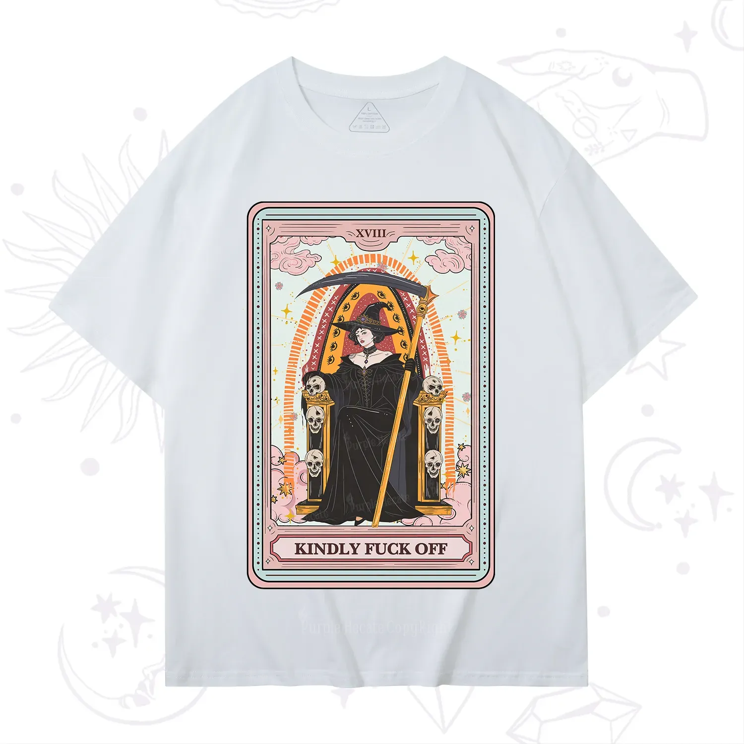 Purplehecate The Kindly Fuck Off Tarot T-Shirt