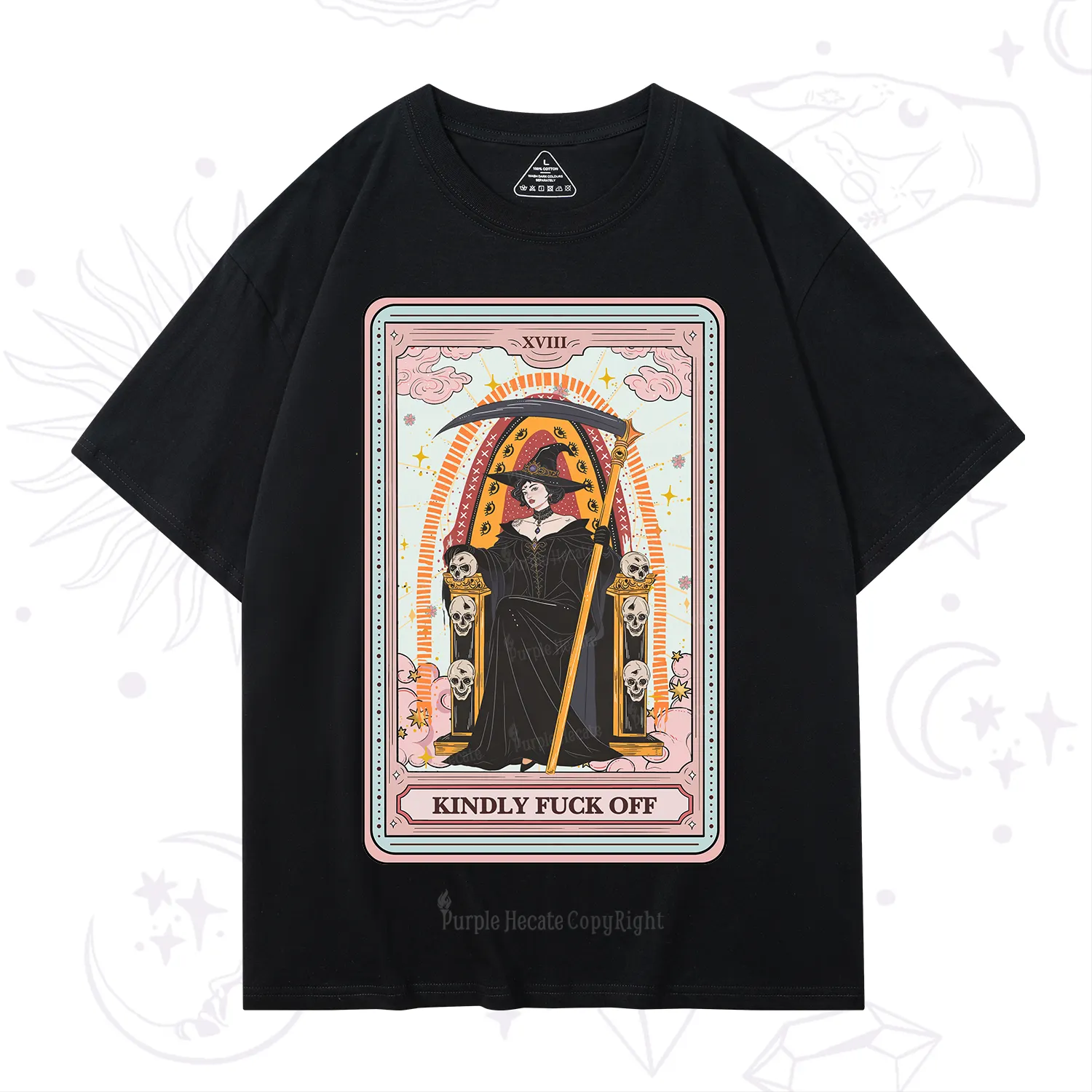 Purplehecate The Kindly Fuck Off Tarot T-Shirt