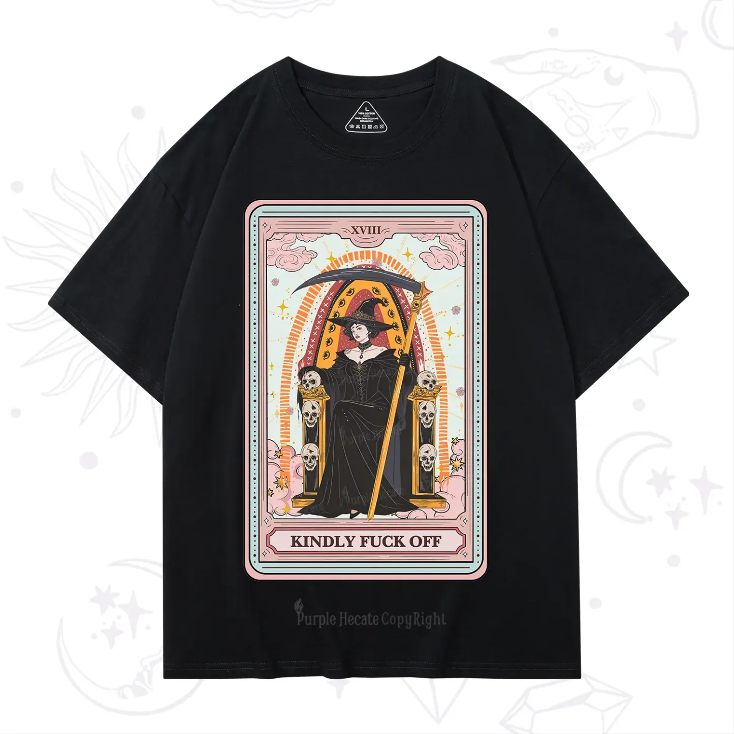 Purplehecate The Kindly Fuck Off Tarot T-Shirt