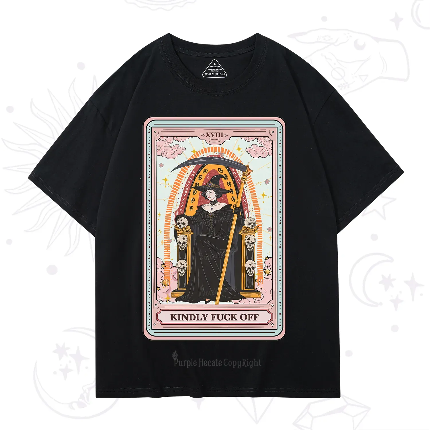Purplehecate The Kindly Fuck Off Tarot T-Shirt