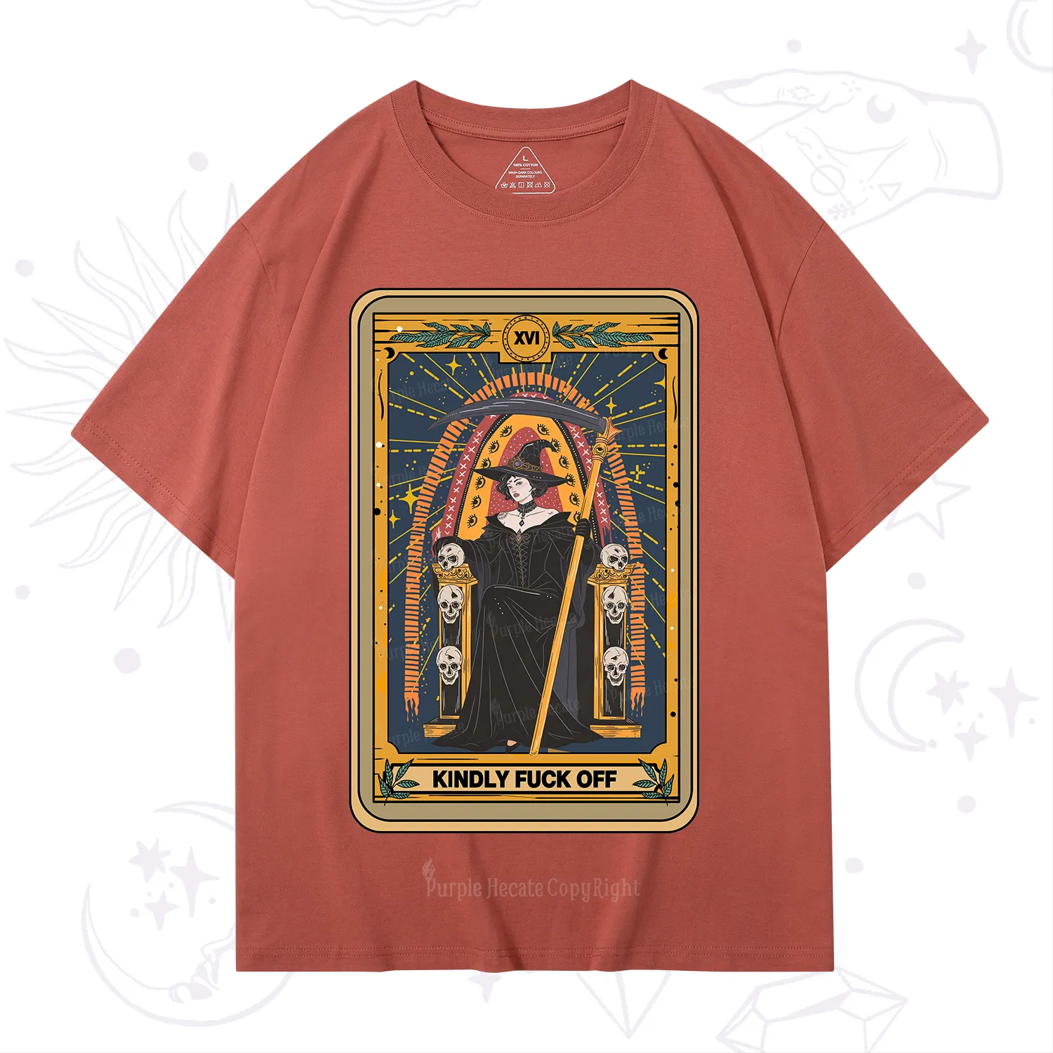 Purplehecate The Kindly Fuck Off Tarot T-Shirt
