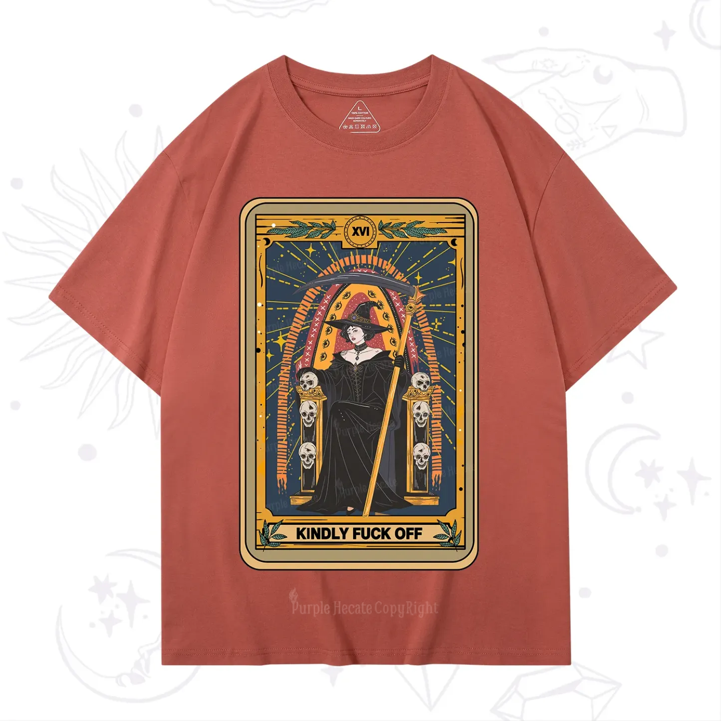 Purplehecate The Kindly Fuck Off Tarot T-Shirt