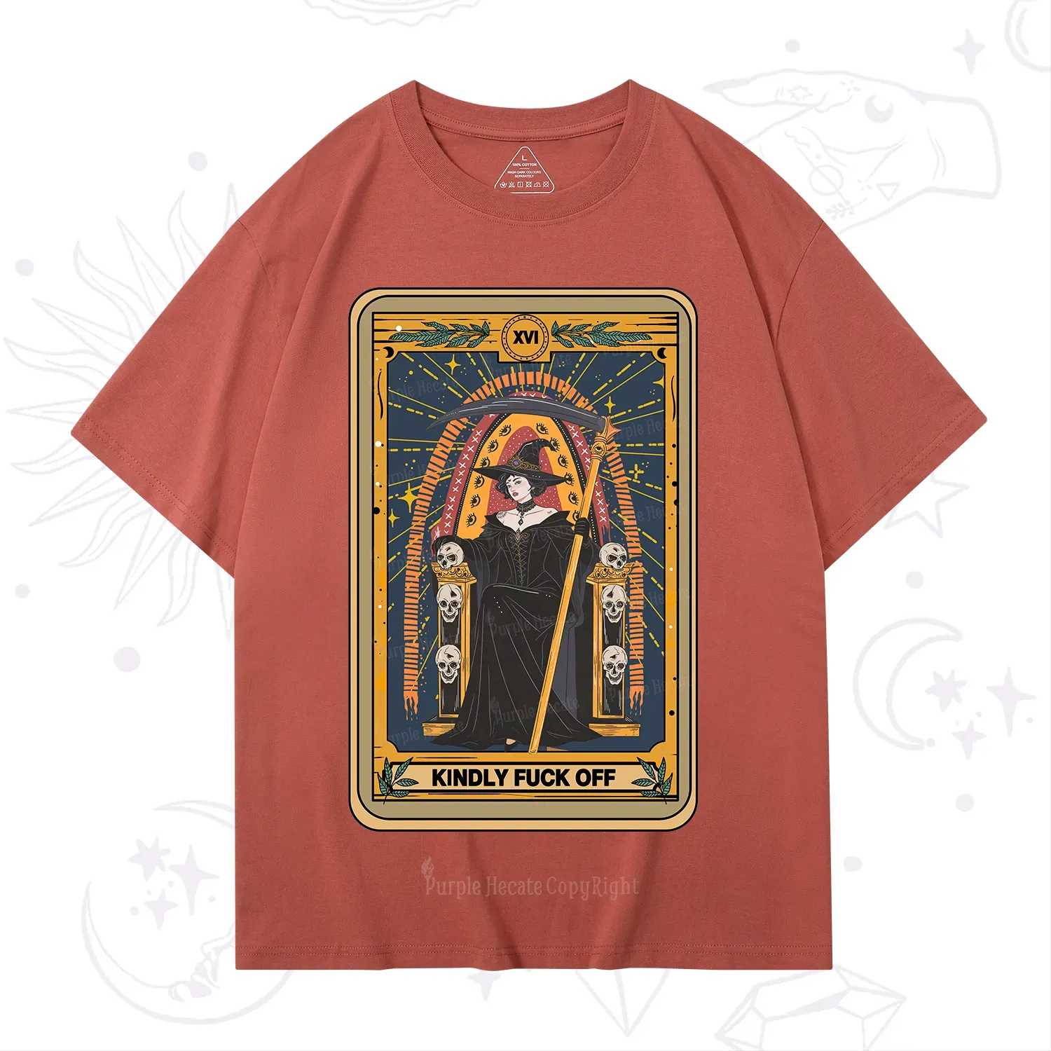 Purplehecate The Kindly Fuck Off Tarot T-Shirt