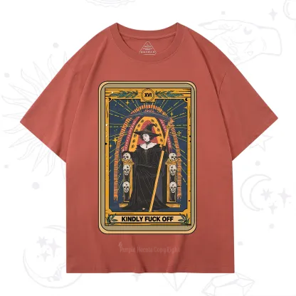 Purplehecate The Kindly Fuck Off Tarot T-Shirt