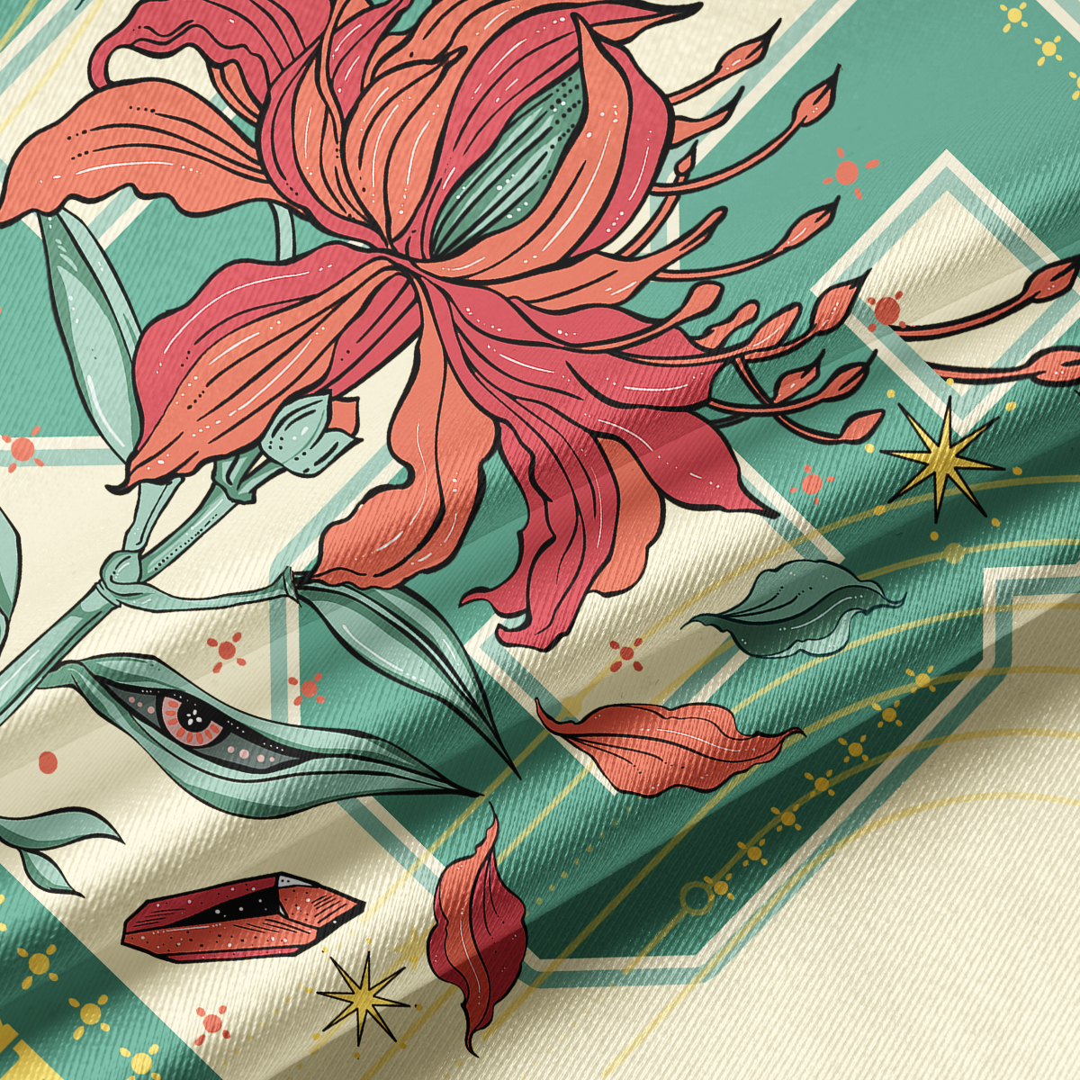 Purplehecate Radicalized By Basic Decency Crop Jersey Top