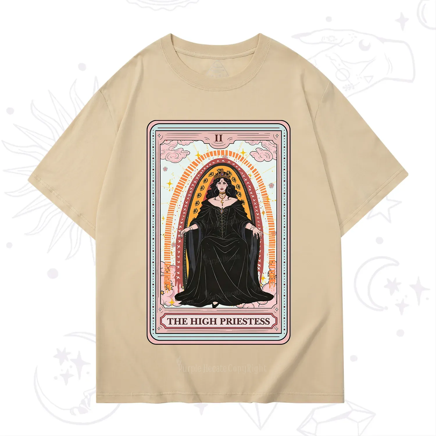 Purplehecate The High Priestess Tarot T-Shirt