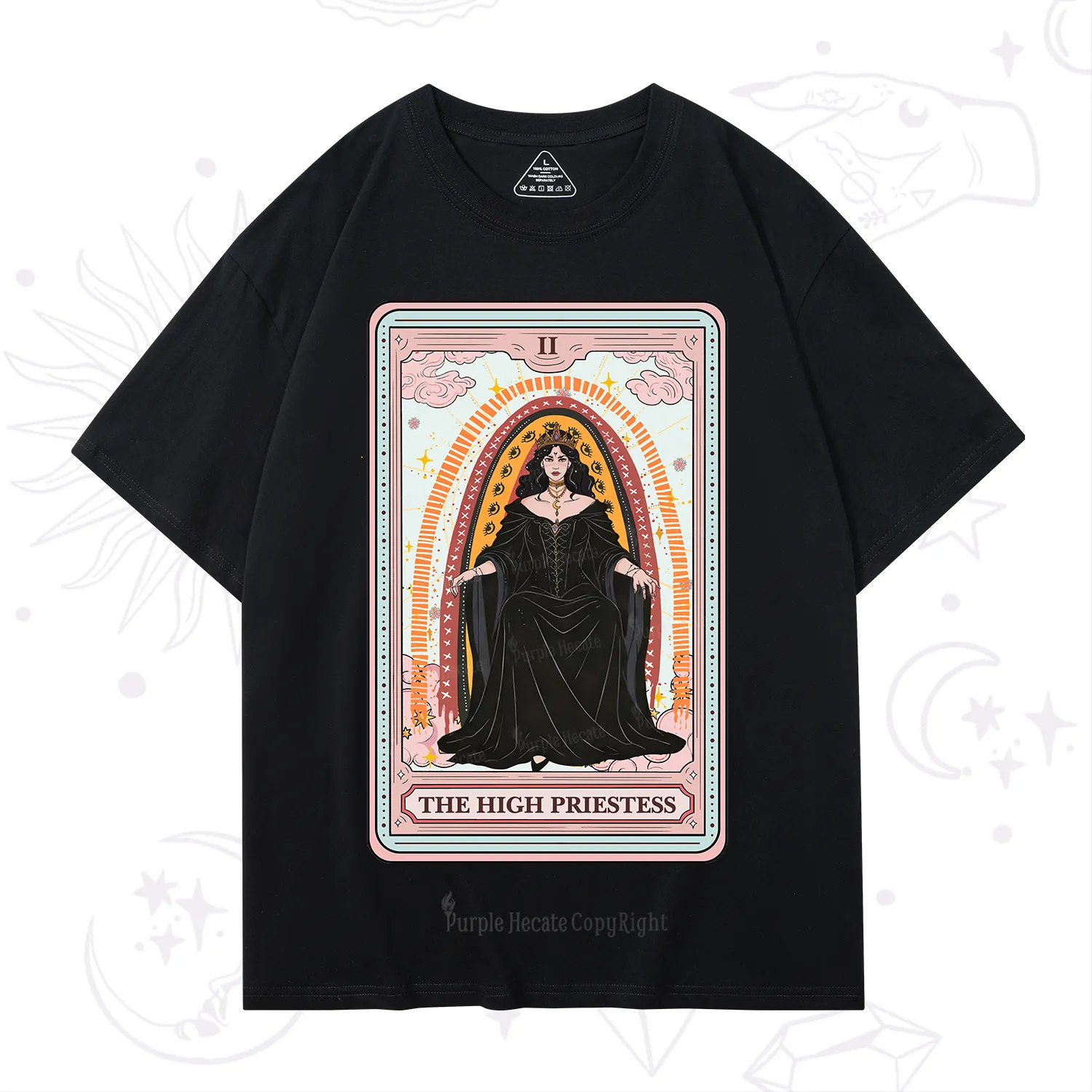 Purplehecate The High Priestess Tarot T-Shirt