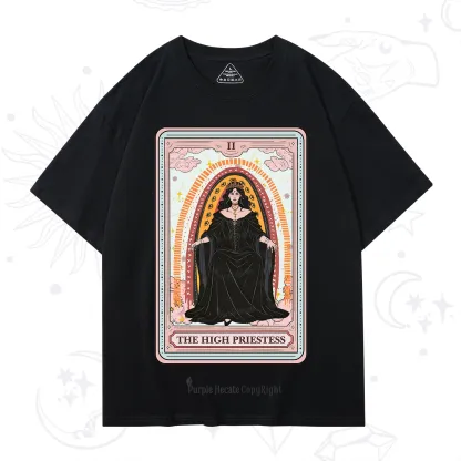Purplehecate The High Priestess Tarot T-Shirt