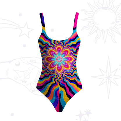 Purplehecate Psychedelic Bloom Tank One Piece Swimsuit