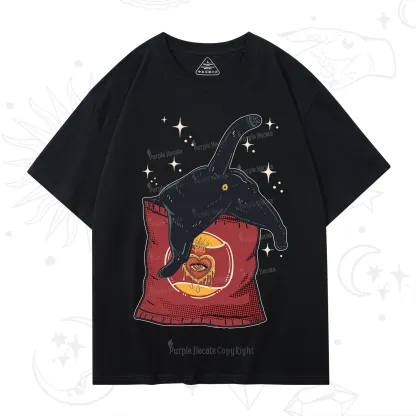 Purplehecate Curious Witch Cat T-Shirt