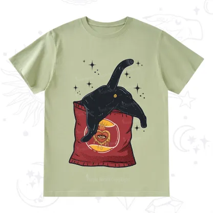 Purplehecate Curious Witch Cat T-Shirt