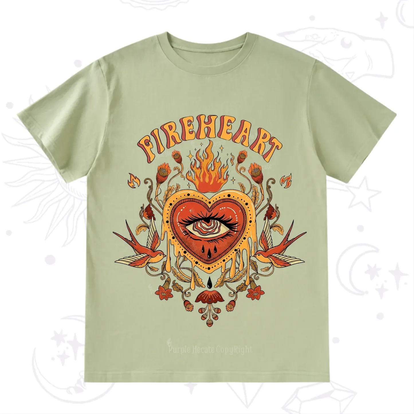 Purplehecate Fireheart T-Shirt