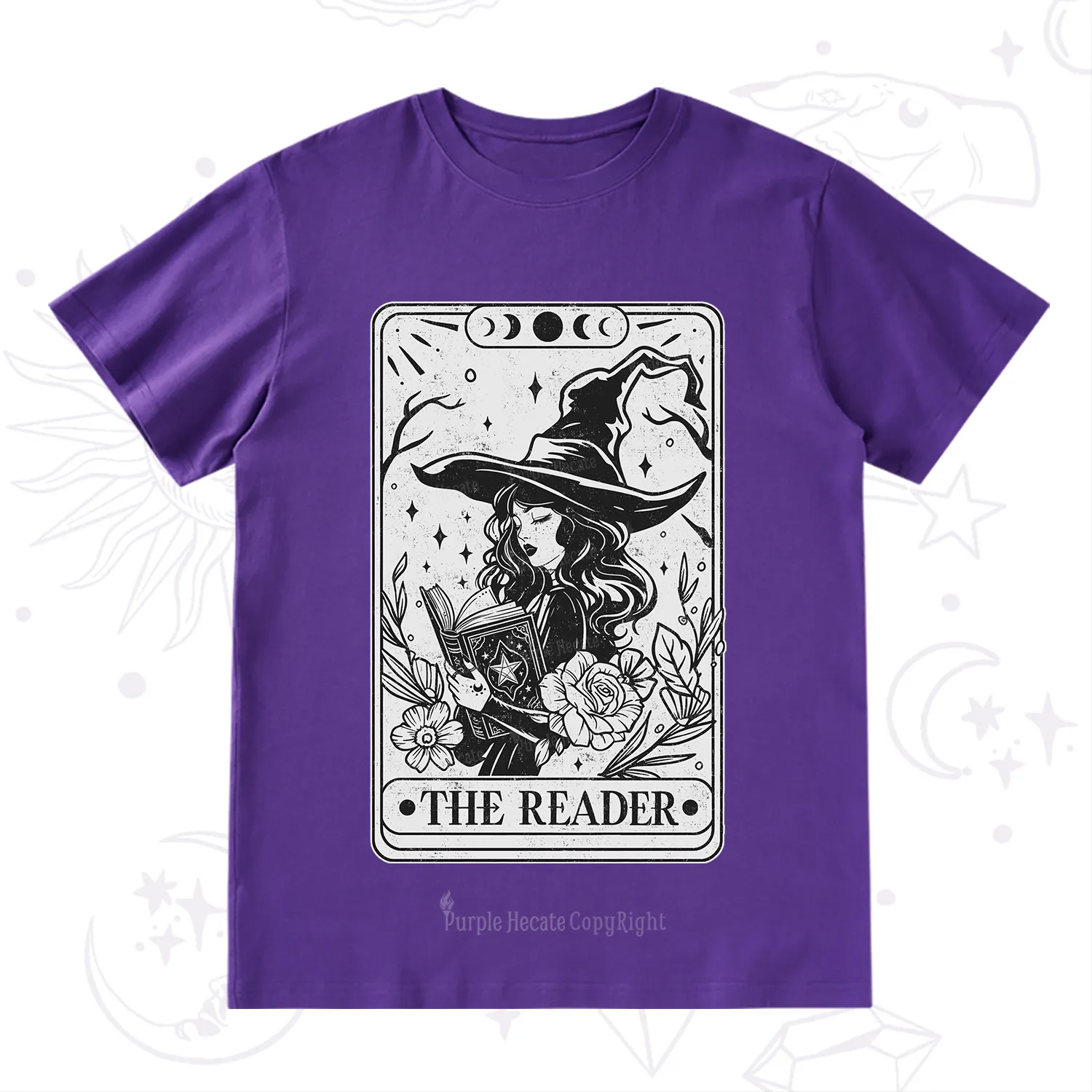 Purplehecate The Witch Reader Tarot T-Shirt