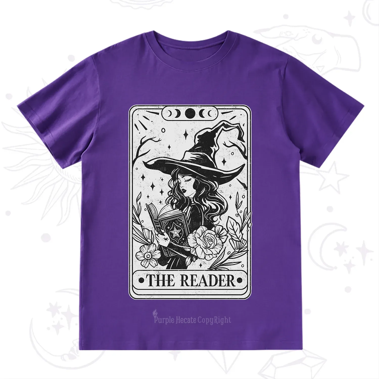Purplehecate The Witch Reader Tarot T-Shirt