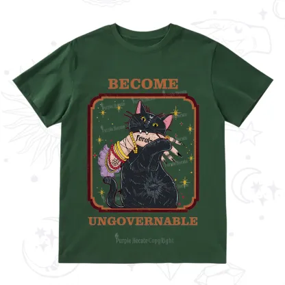 Purplehecate Become Ungovernable Cat T-Shirt
