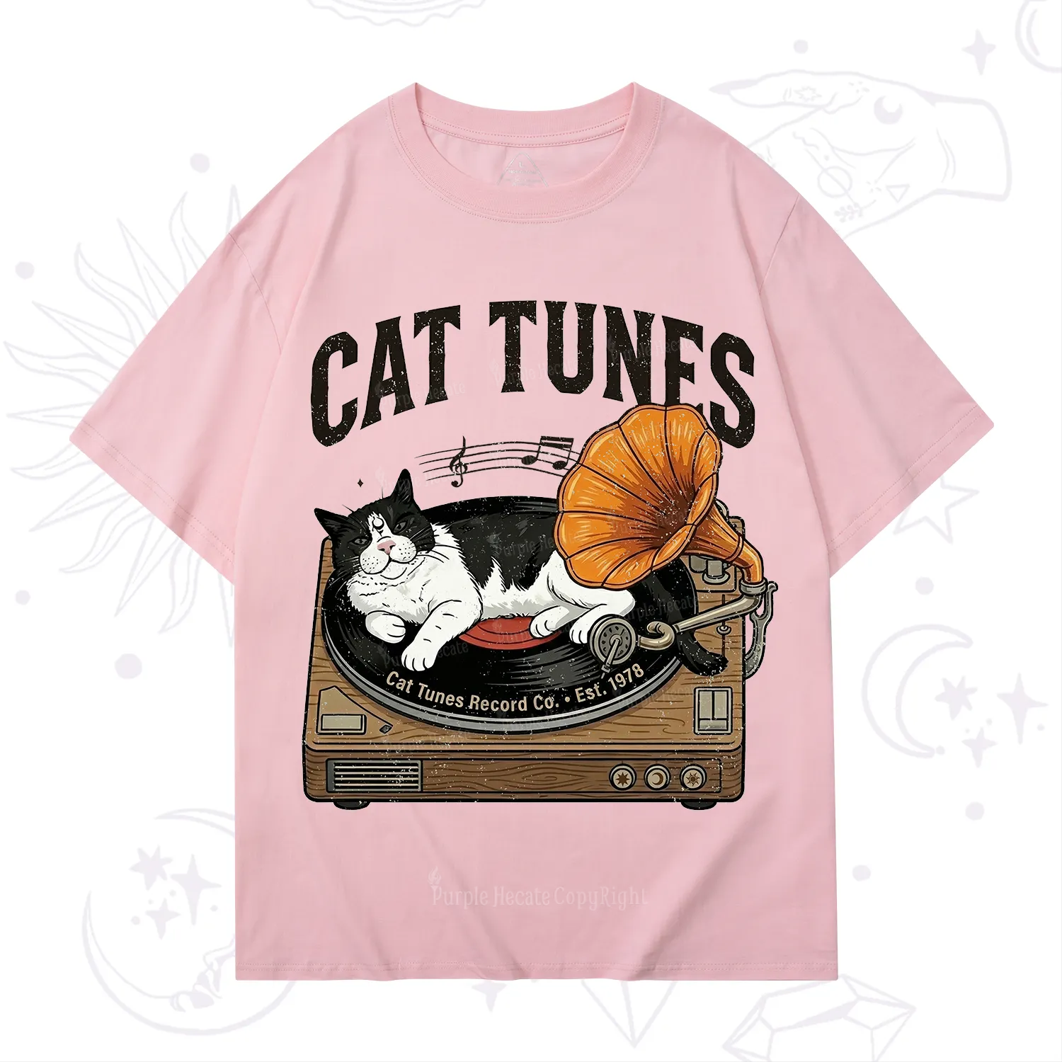 Purplehecate Cat Tunes T-Shirt