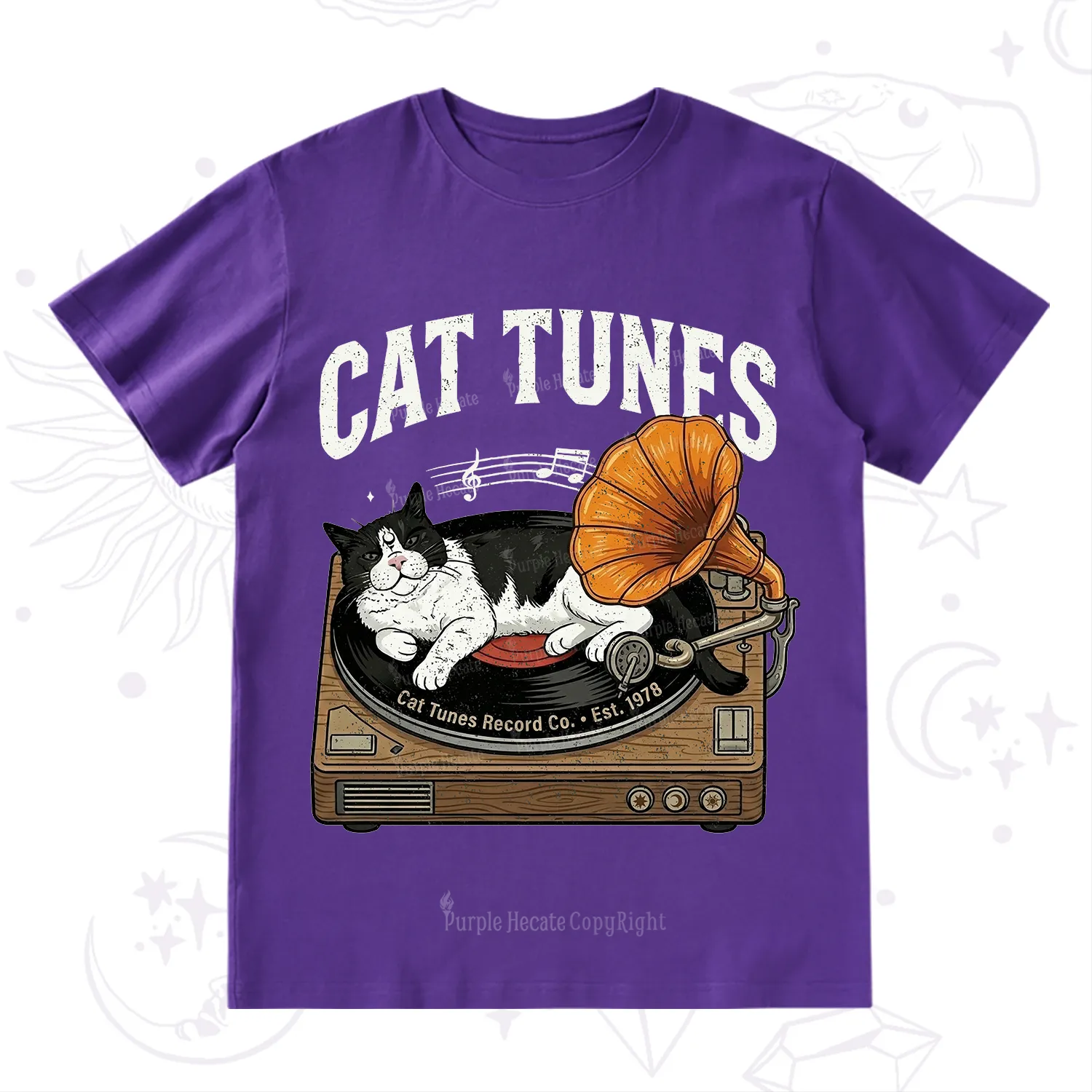 Purplehecate Cat Tunes T-Shirt